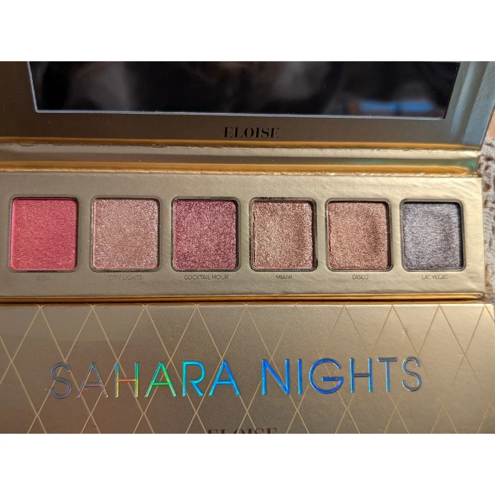 NEW Eloise Beauty Sahara Nights Eyeshadow Palette 6 Pan Shimmer Gold Compact